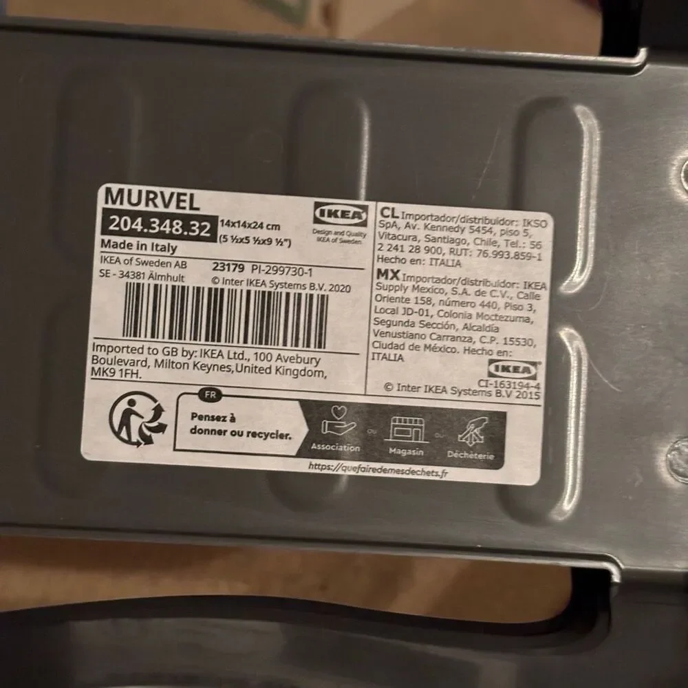 4 IKEA Murvel Gray Shoe Holders 204.348.32
